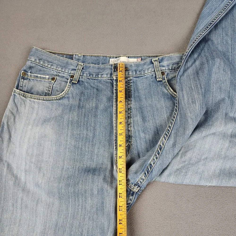 Vintage Y2K Levis Loose Fit 569 Jeans 38x32 Blue Straight Wide Leg Grunge Skater